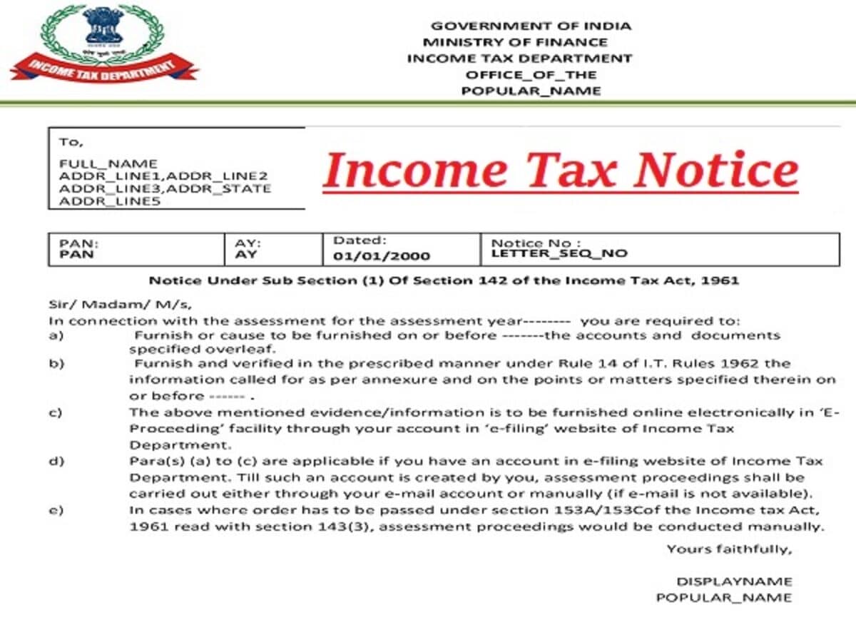 Income Tax notice- Letsdiskuss