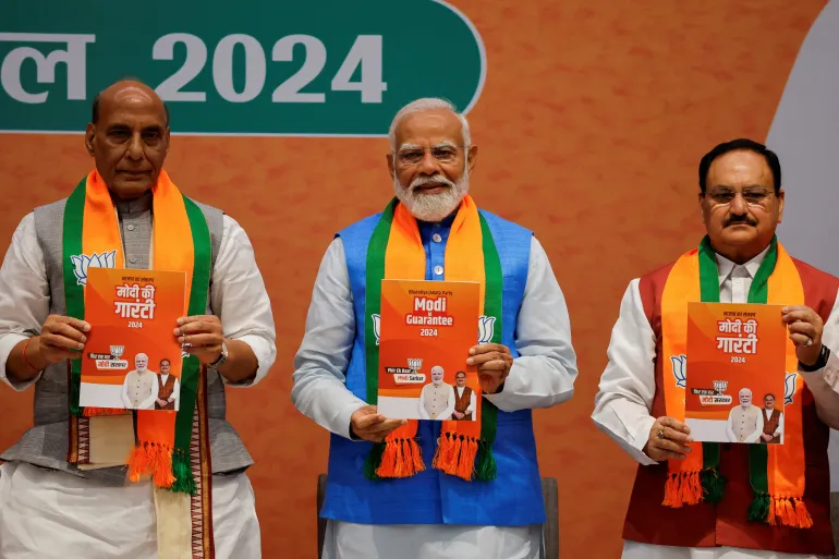 How many seats could the BJP win in the 2024 Lok Sabha elections of India ?