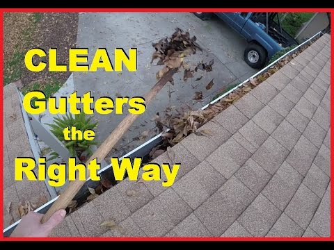How to clean gutters yourself