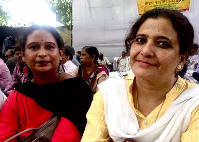 Pushpa Rawat and Anju Bisht, librarians, Delhi University 