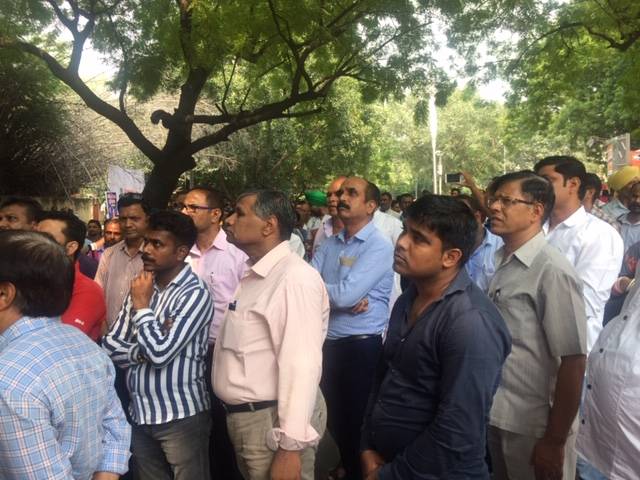 Participants at the rally