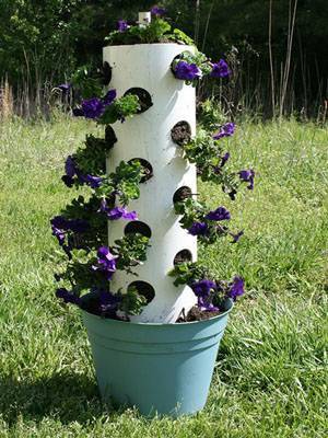 PVC Pipe Flower Tower