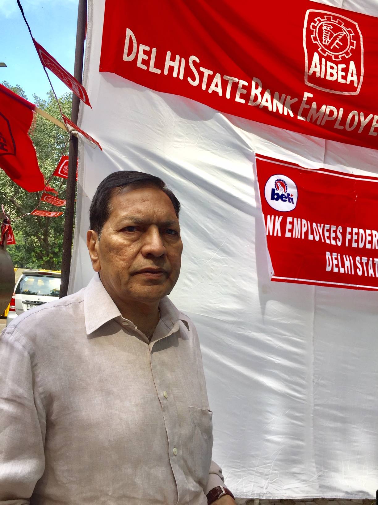 JP Sharma, General Secretary, Delhi State, AIBEA