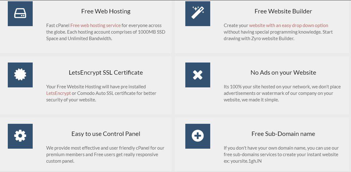 Free web hosting 