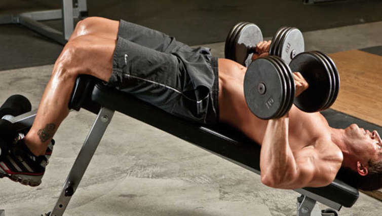 Decline dumbbell press
