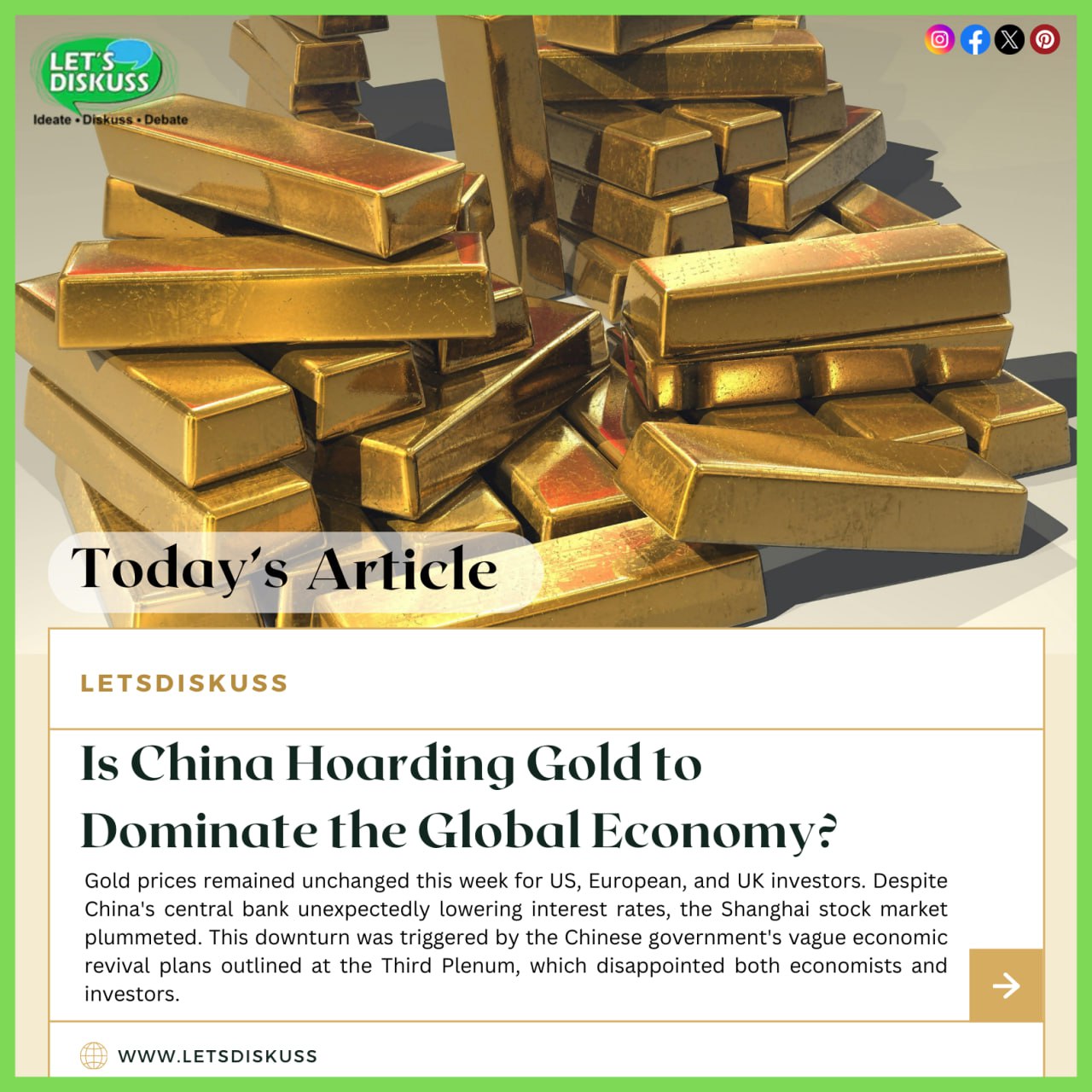 How China's Interest Rate Cut Affects Gold Prices Globally?