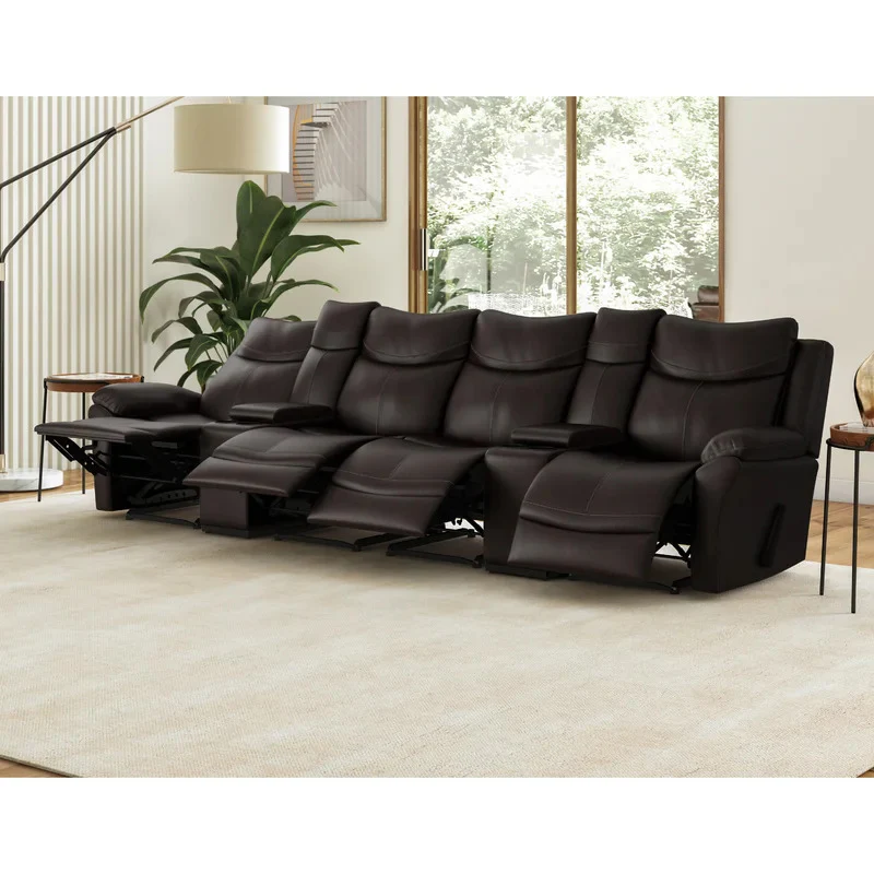 ﻿Luxurious 4 Seater Corner Electric Recliner Sofa |Ultimate Comfort and Style