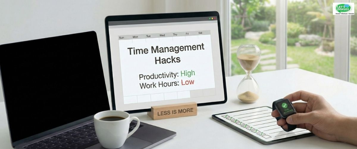 Time Management Hacks: How to Be More Productive by Working Less