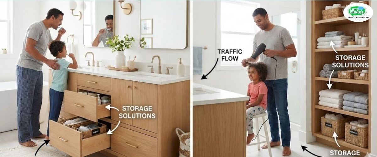 Best Double Sink Bathroom Vanity Layouts for Busy Families