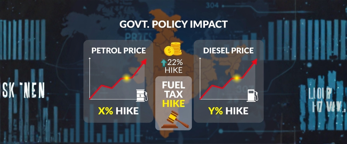 पेट्रोल पर कर 96% से बढ़कर 118% हुआ, फिर भी सरकार बोली