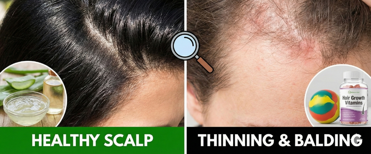 बाल झड़ना और गंजापन: कारण, लक्षण और घरेलू उपचार